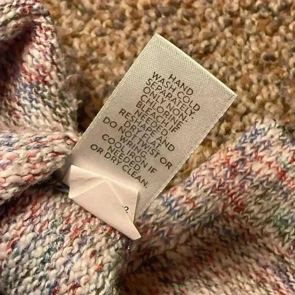 J. Jill Women's Multicolor Hooded Cotton Blend Pullover Sweater. Size Small. - Picture 8 of 9